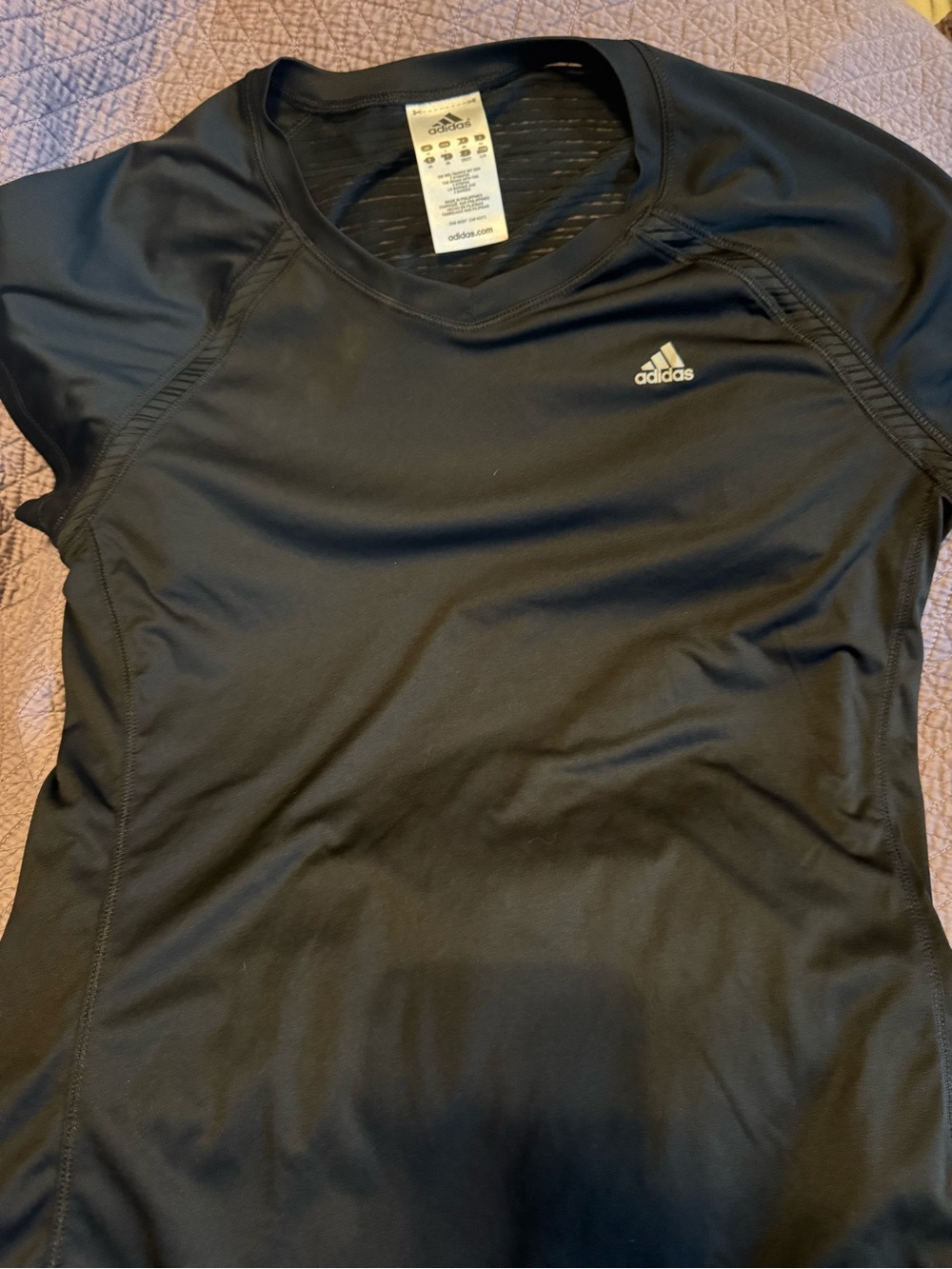 adidas Black Athletic Climacool Training Tee